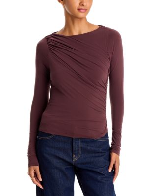 The Draped Long Sleeve Top