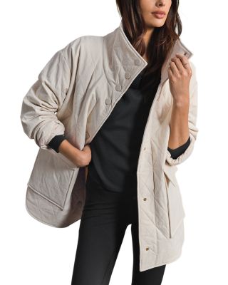 Monterey Quilted Funnel Neck Jacket - thumbnail 4