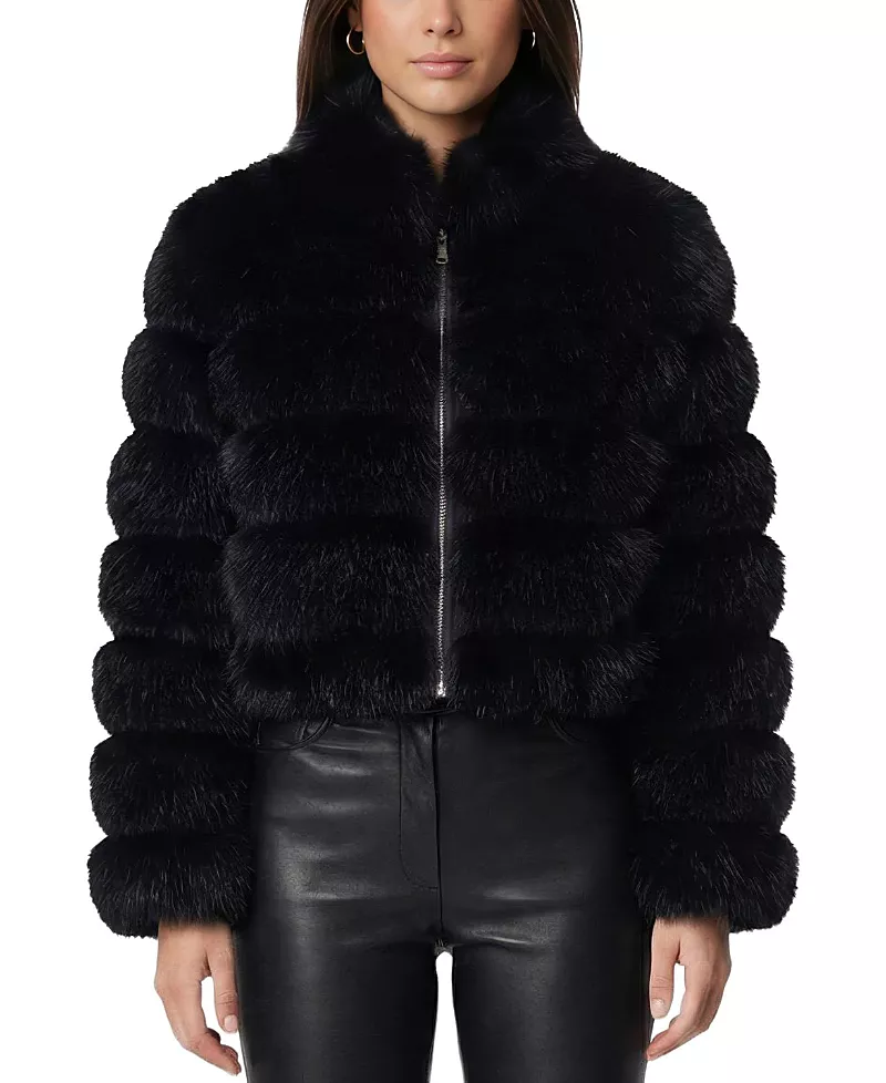 Lyla Grant Faux Fur Fox Reversible Jacket
