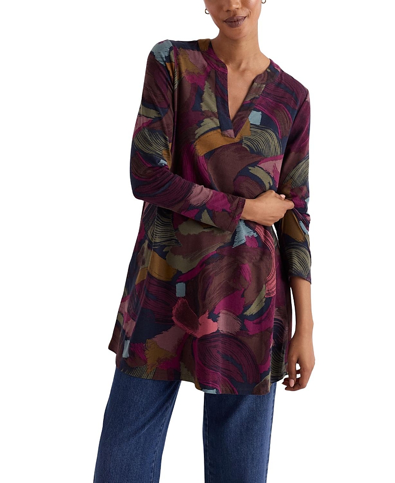Seasalt Cornwall Wreathe Jersey Tunic In Multi