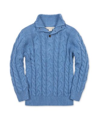 Boys' Organic Mock Neck Cable Sweater - Little Kid