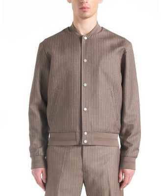 Savin Pinstripe Tailored Bomber