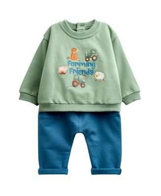 JoJo Maman Bebe Boys 2-piece Sweatshirt & Jogger Set - Baby