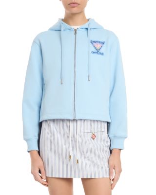 Tennis Club Icon Cropped Zip Hoodie