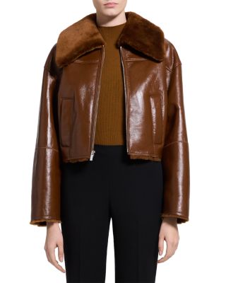 Cropped Shearling Jacket