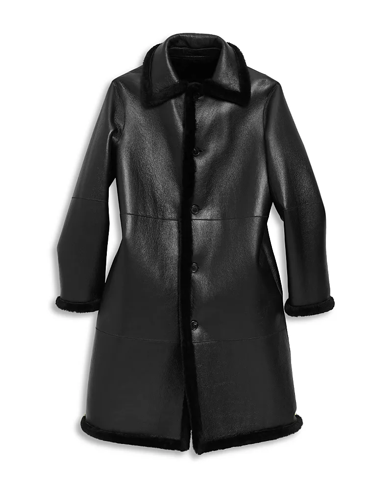 Theory Shearling Trench Coat