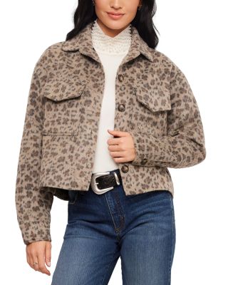 Brushed Faux Fur Shirt Jacket