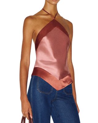 Reformation Jillian Silk Top