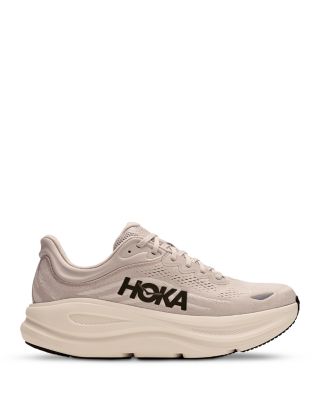 Men's Bondi 9 Lace Up Running Sneakers in Rock Grey/Alabaster