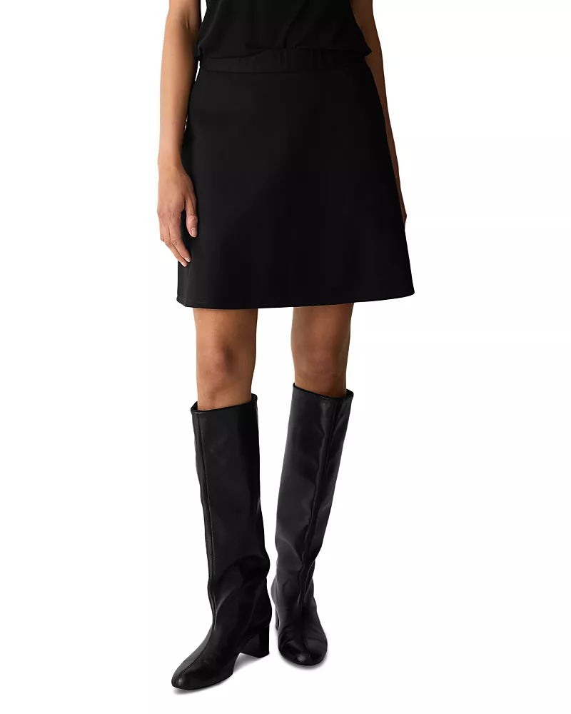Eileen Fisher Flex Ponte Flared Mini Skirt