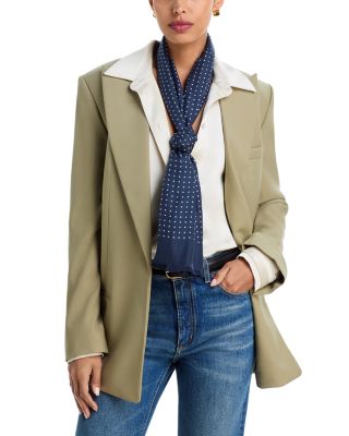 Dot Tubular Silk Scarf 