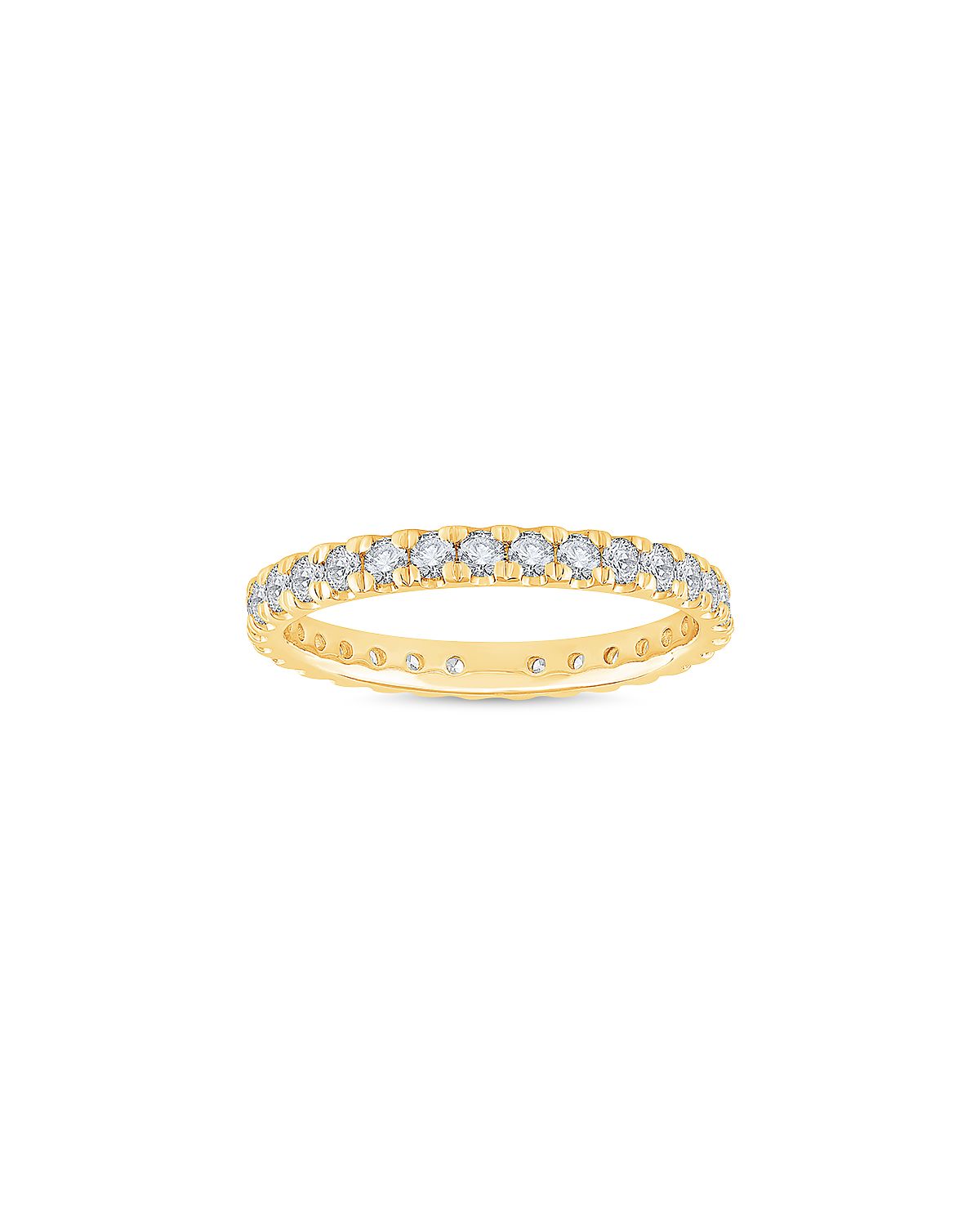 Bloomingdale's Fine Collection Diamond Pave Set Eternity Ring