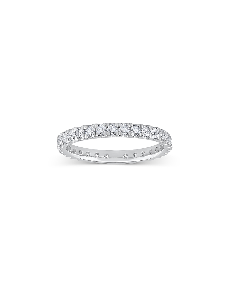 Bloomingdale's Fine Collection Diamond Pave Set Eternity Ring in 14K Gold, 1.0 tcw