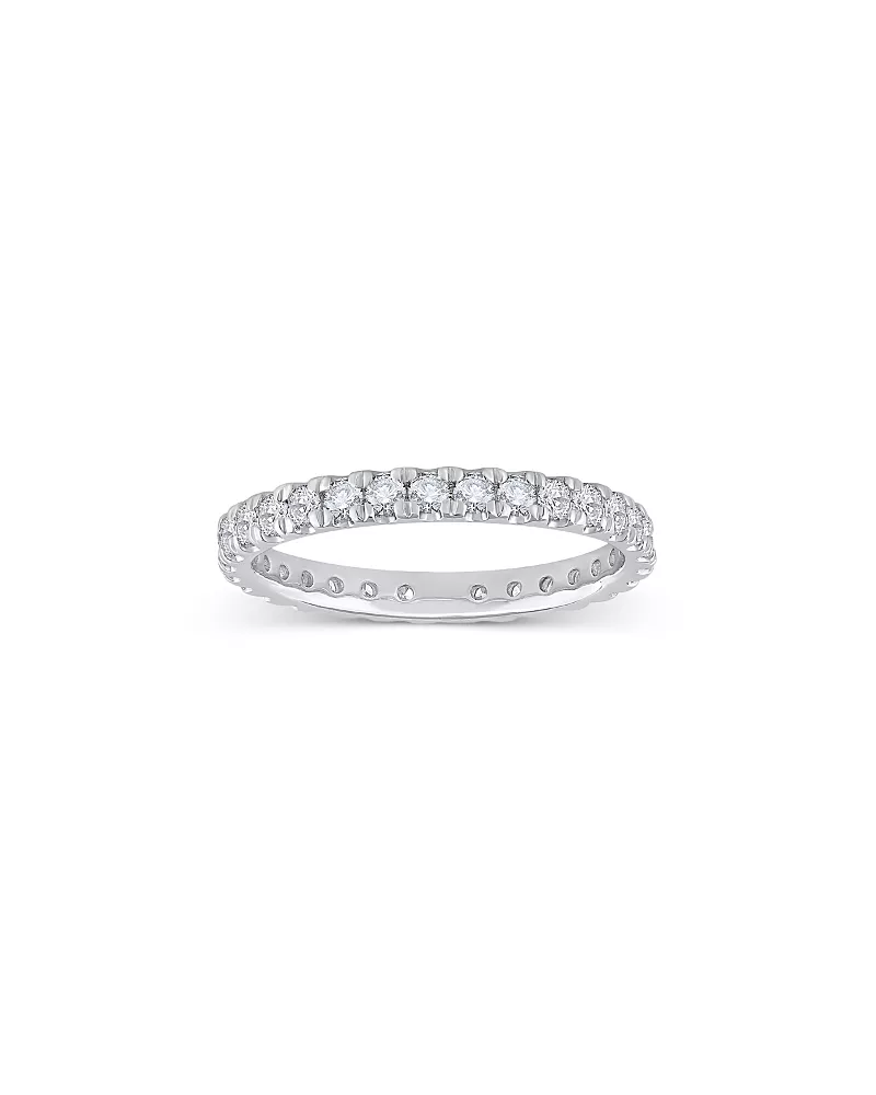 Bloomingdale's Fine Collection Diamond Pave Set Eternity Ring in 14K Gold, 1.0 tcw