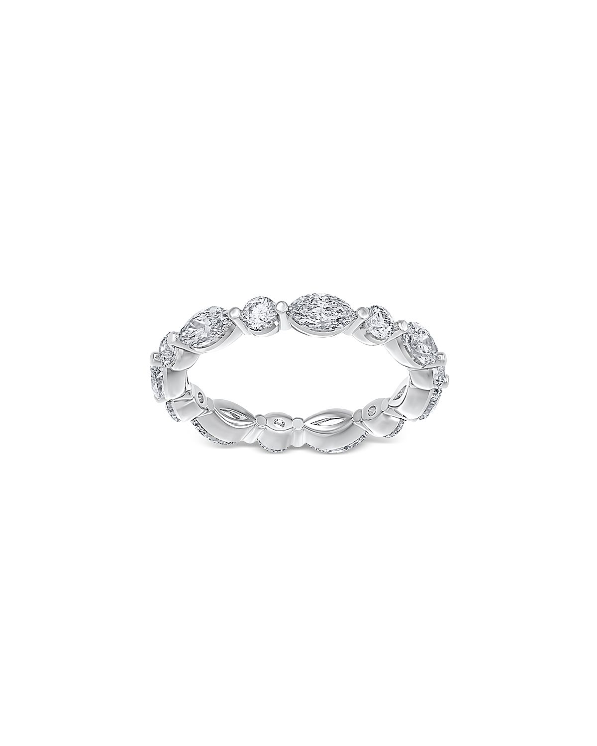 Bloomingdale's Fine Collection Diamond Mixed Cut Eternity Ring