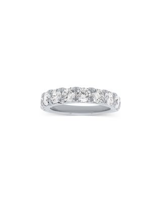 Bloomingdale's Fine Collection Luxe Collection Certified Lab Grown Diamond French Pave Band in 18K White Gold, 2.0 tcw