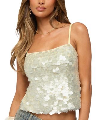 Macy Backless Sequin Top