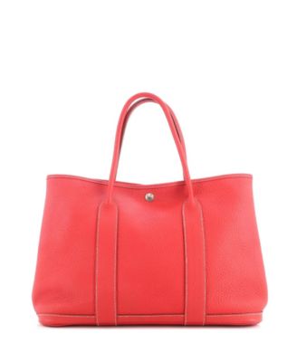 36 Garden Party Tote Leather