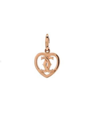  2C Heart Charm 18K Rose Gold