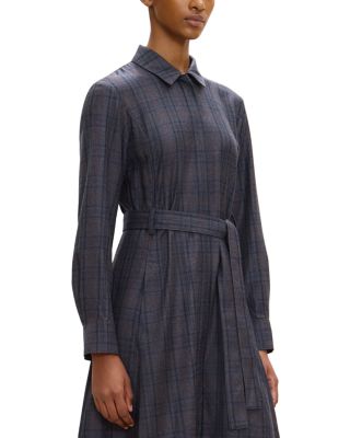 Wool Belted Shirt Dress - thumbnail 2