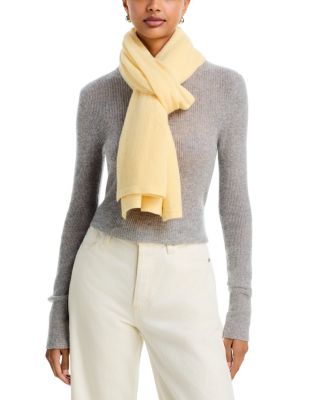 100% Cashmere Oversized Knit Scarf - Exclusive