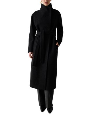 Morgan Wool Funnel Wrap Coat