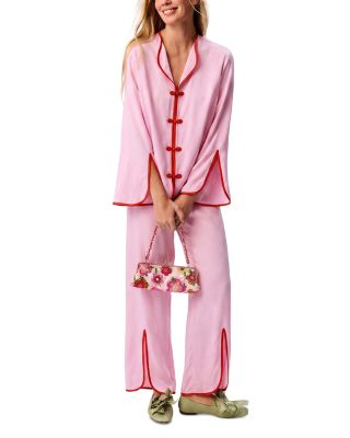 Louis Chinoiserie Contrast Pajama Set