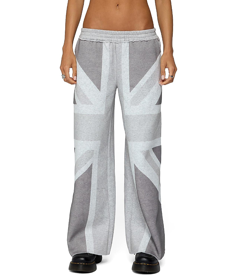Edikted London Rush Wide Leg Sweatpants