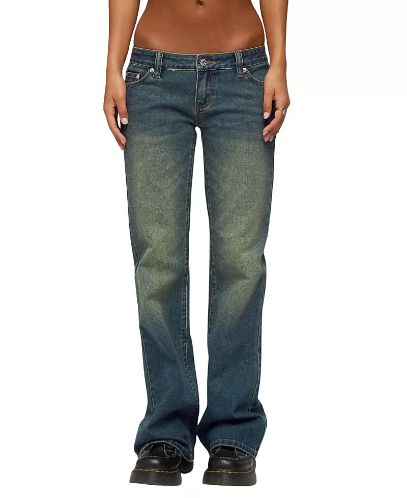 Edikted Moonie Low Rise Bootcut Jeans