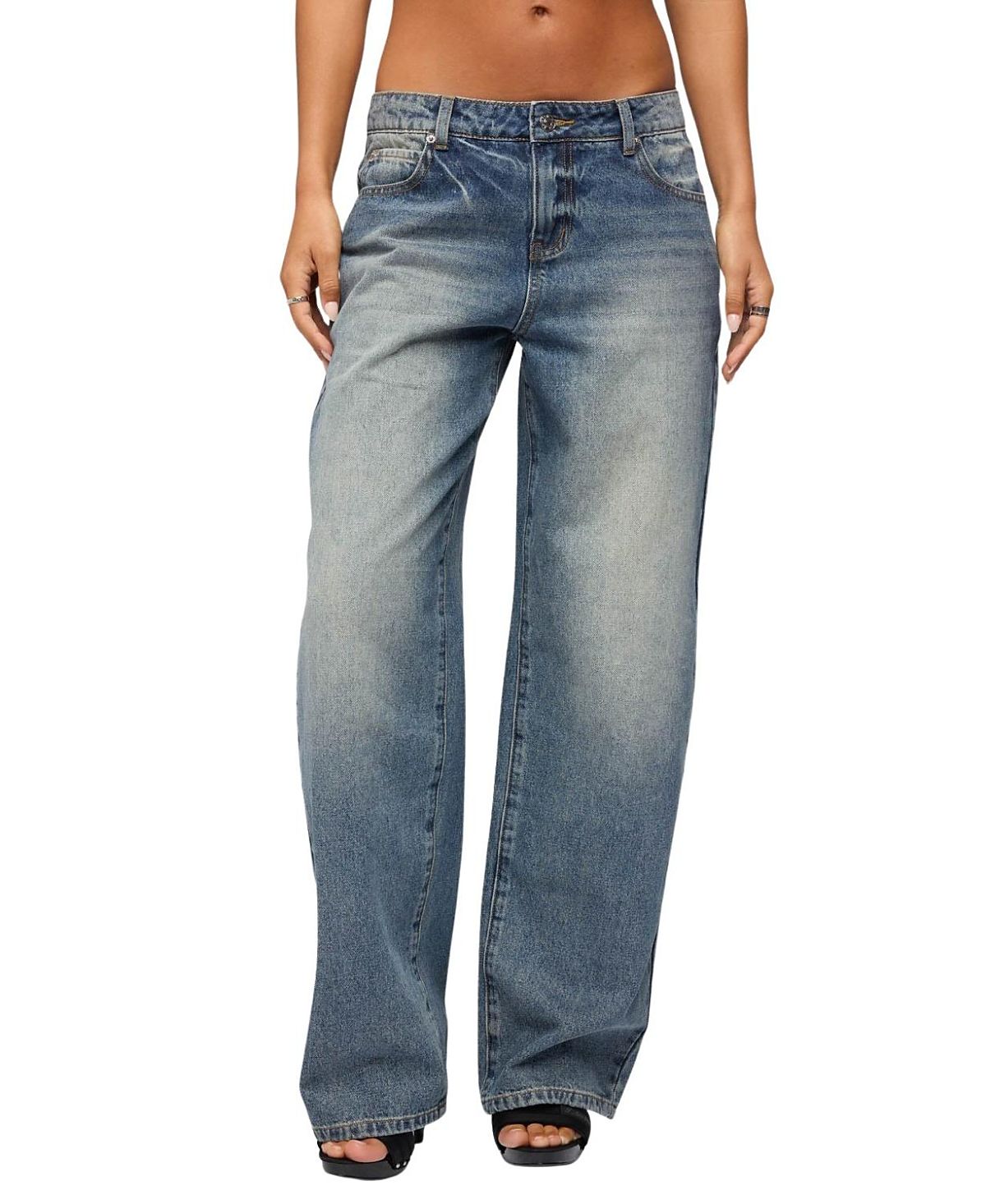 Edikted Heidie Low Rise Baggy Jeans