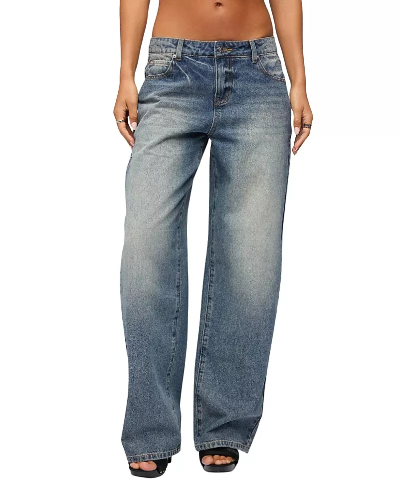 Edikted Heidie Low Rise Baggy Jeans