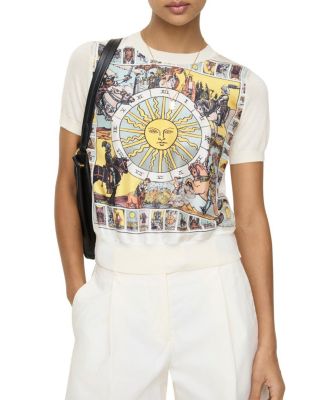  Tarot Panel Wool Silk Top