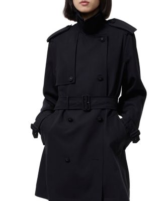 Short Wool Trench Coat