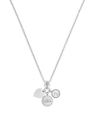 Heritage Triple Charm Pendant Necklace, 16-18" 