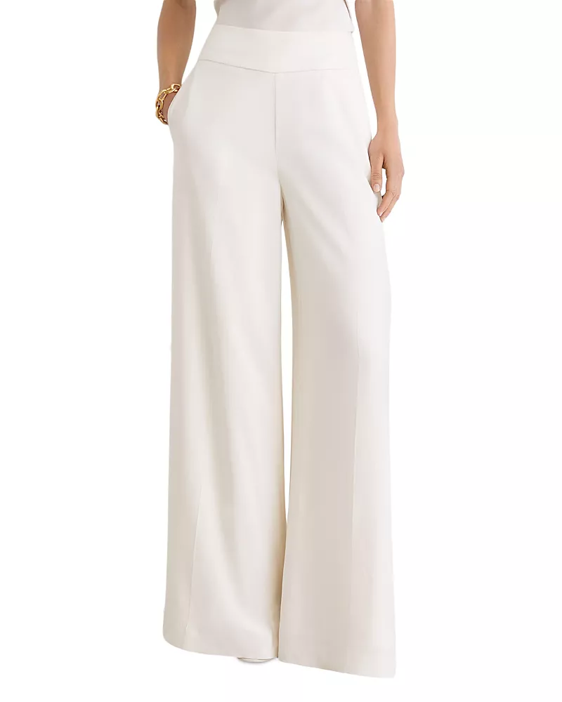 Reiss Clover Wide Leg Side Zip Pants