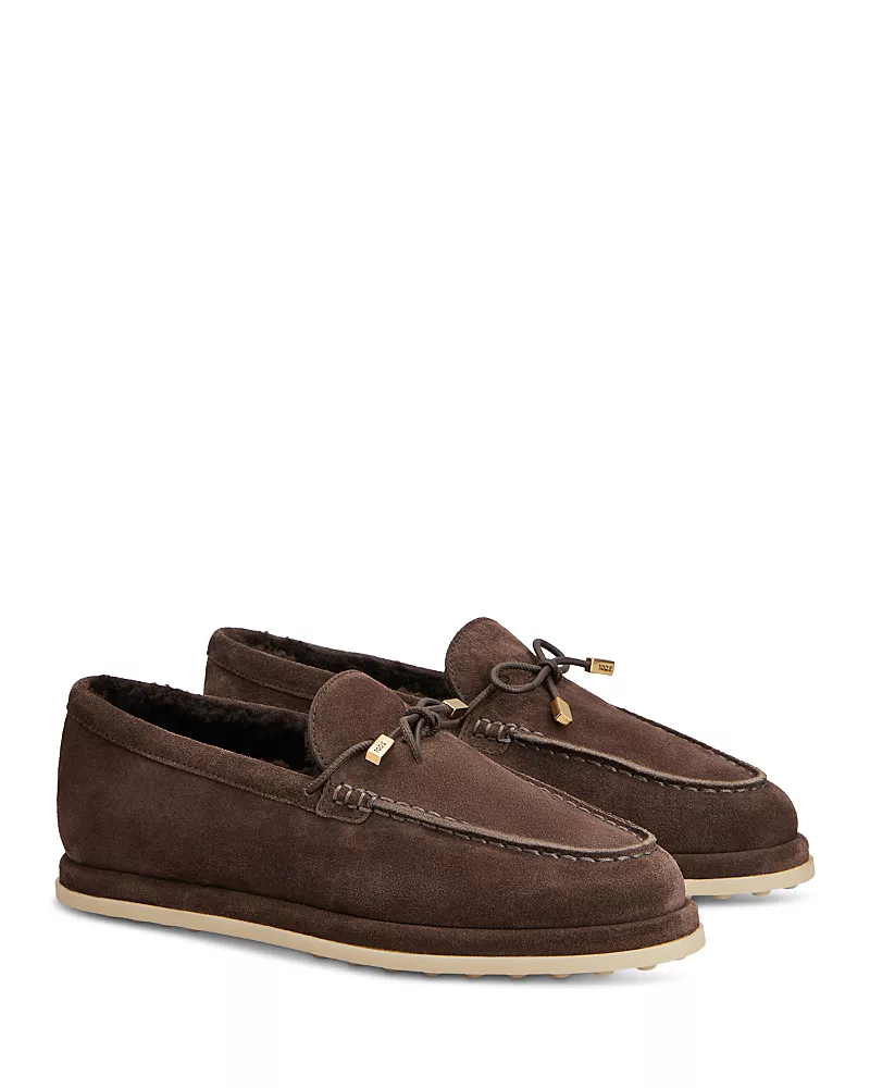 Tod's Women's Suede Shearling Lined Loafers