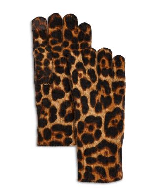 Cashmere Animal Print Tech Gloves – Exclusive