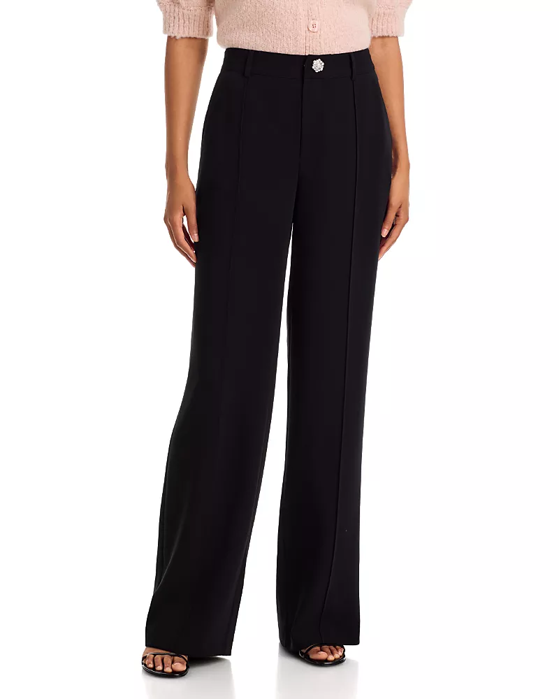 Cinq a Sept Calla Crystal Brooch Pants