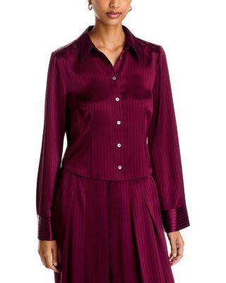 Georgia Satin Stripe Blouse