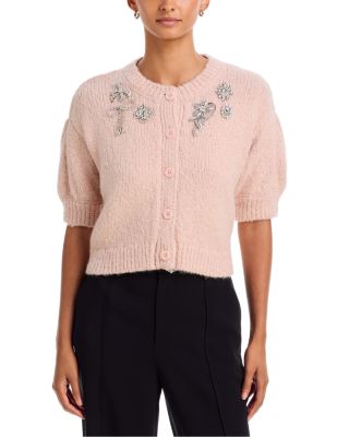 Millicent Crystal Brooch Cardigan