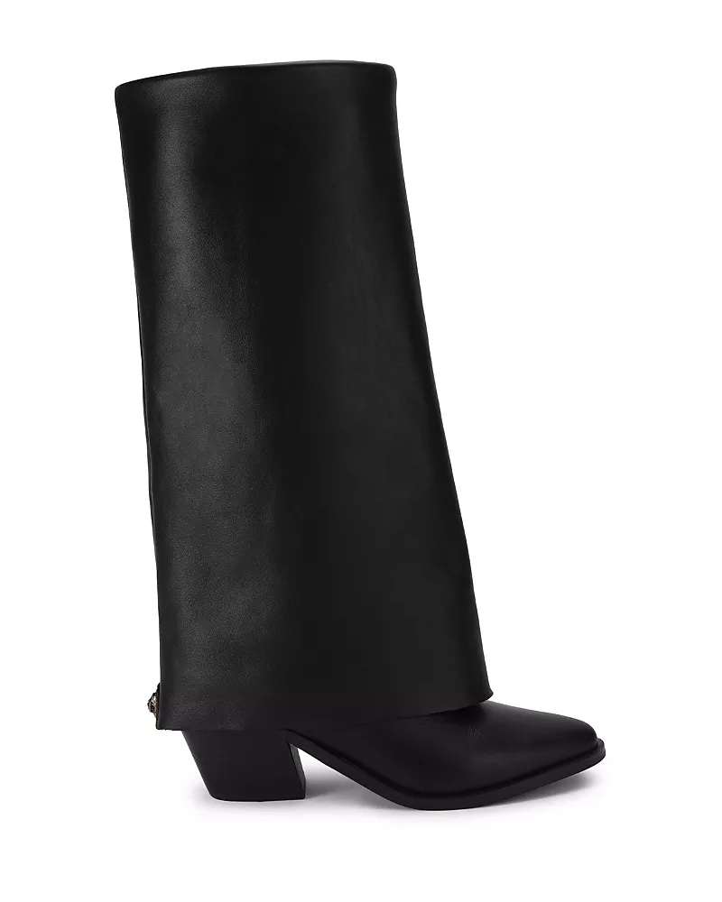 Kurt Geiger London Women's Chiltern Folded Leather Knee High Boots