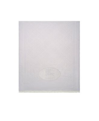  Check Cashmere Silk Scarf
