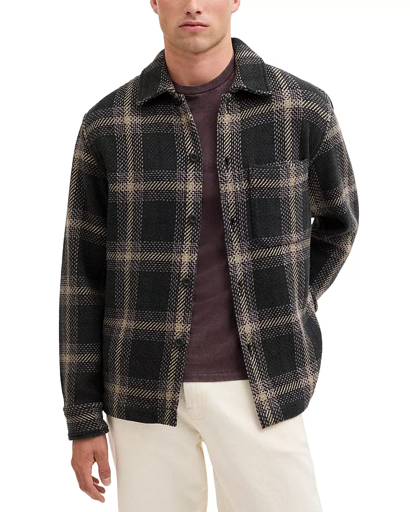 Madewell Chunky Twill Cotton Plaid Jacket