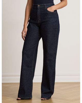 High Rise Straight Jeans in Rinse Wash - thumbnail 6