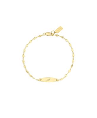  Banks Engraved Initial Bracelet