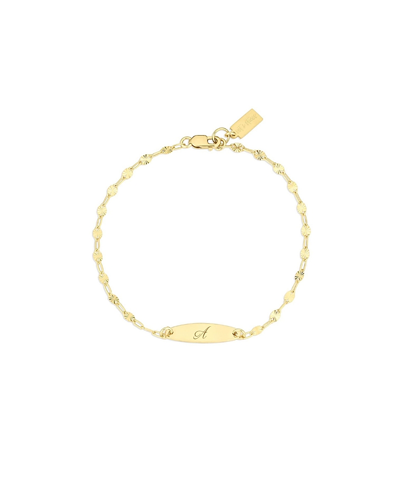 Set & Stones Banks Engraved Initial Bracelet · OS
