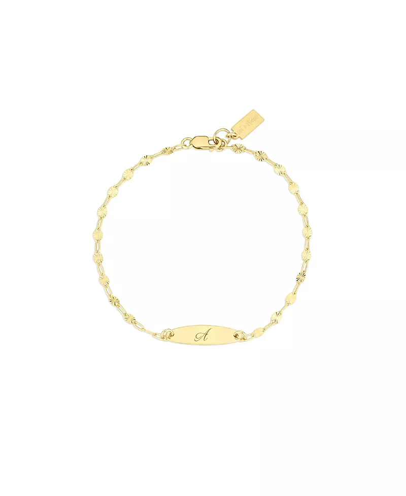 Set & Stones Banks Engraved Initial Bracelet