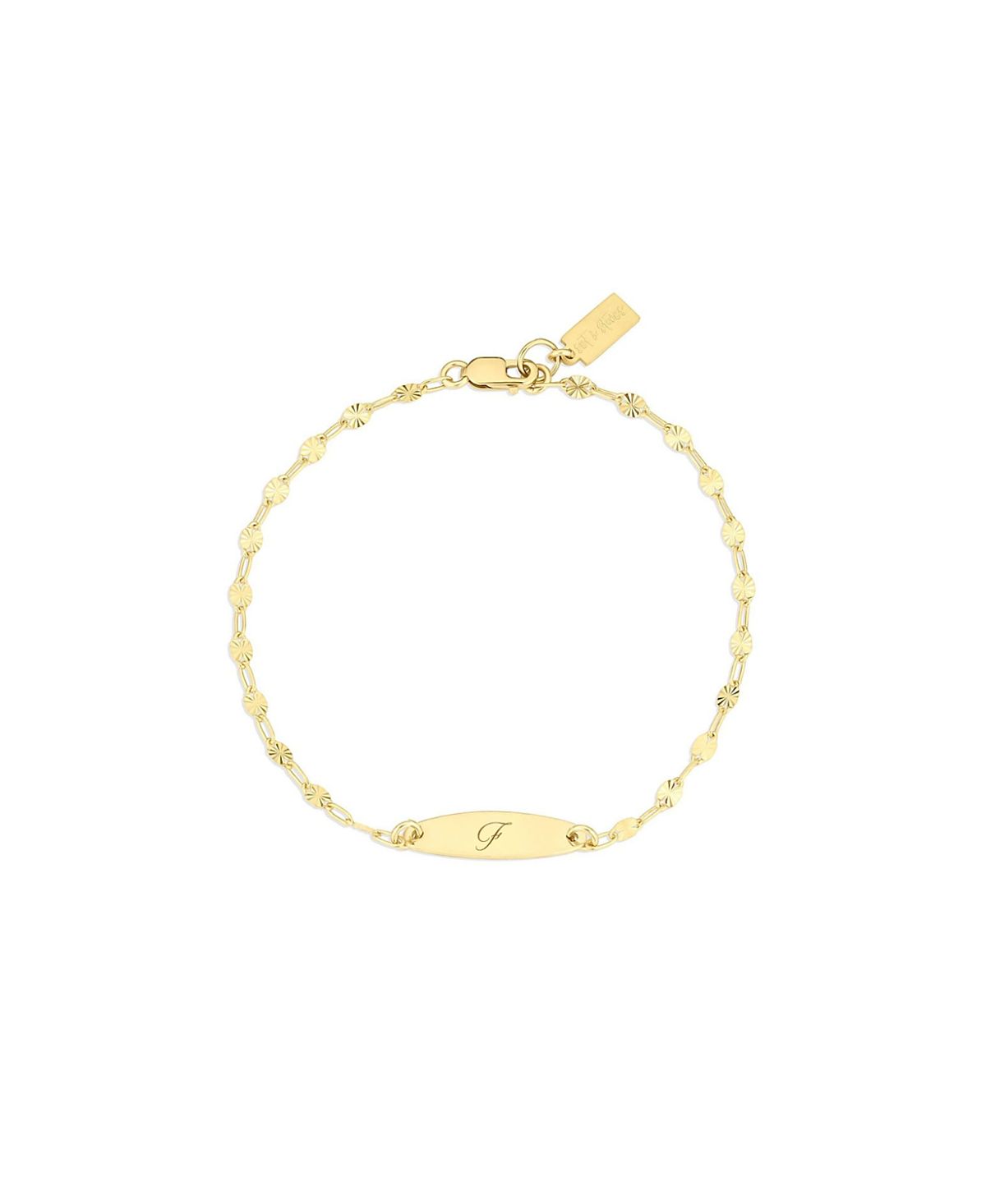 Set & Stones Banks Engraved Initial Bracelet