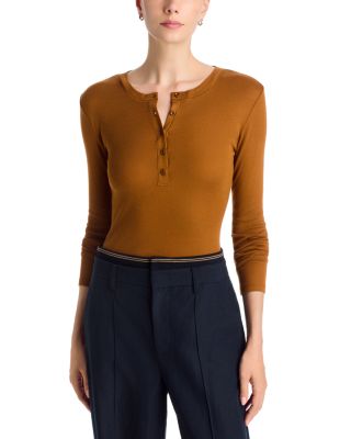 Long Sleeve Henley Top