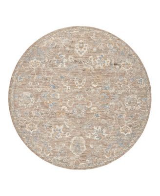 LR Home Garza VIO-132 Round Area Rug, 6'6" x 6'6"